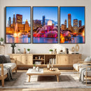 Chicago Wall Art Canvas Print, Chicago City Downtown Night by MyGreatCanvas | Canvas Wall Art Prints | Photo Prints & Wall Decor