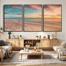 Beach Walk Wall Art Canvas Print – Soft Coastal Photography by MyGreatCanvas | Canvas Wall Art Prints | Photo Prints & Wall Decor