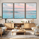 Ocean Wave Wall Art Canvas Print, Pastel Surf Seascape by MyGreatCanvas | Canvas Wall Art Prints | Photo Prints & Wall Decor