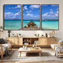 Caribbean Ocean Pier Seascape Wall Art Canvas Print, by MyGreatCanvas | Canvas Wall Art Prints | Photo Prints & Wall Decor