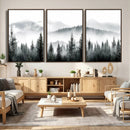 Misty Pine Forest Mountain Landscape Wall Art Canvas Print by MyGreatCanvas | Canvas Wall Art Prints | Photo Prints & Wall Decor