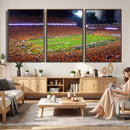 Clemson Football Stadium Wall Art Canvas Print, College