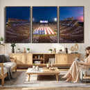 Oklahoma Sooners Memorial Stadium Wall Art Canvas Print,
