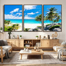 Tropical Beach Wall Art Canvas Print, Palm Tree Ocean by MyGreatCanvas | Canvas Wall Art Prints | Photo Prints & Wall Decor