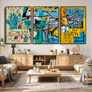 Basquiat Style Bird Bull Graffiti Wall Art Canvas Print, by MyGreatCanvas | Canvas Wall Art Prints | Photo Prints & Wall Decor