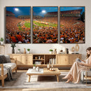 Clemson Tigers Memorial Stadium Wall Art Canvas Print