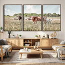 Texas Longhorn Cattle Wall Art Canvas Print, Rustic Ranch by MyGreatCanvas | Canvas Wall Art Prints | Photo Prints & Wall Decor