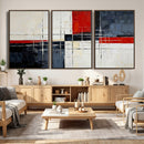 Navy Red Abstract Wall Art Canvas Print, Modern Luxury by MyGreatCanvas | Canvas Wall Art Prints | Photo Prints & Wall Decor