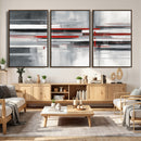 Gray Red Abstract Wall Art Canvas Print, Modern Abstract by MyGreatCanvas | Canvas Wall Art Prints | Photo Prints & Wall Decor