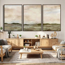 Muted Watercolor Hill Landscape Print — Beige Taupe Cloudy by MyGreatCanvas | Canvas Wall Art Prints | Photo Prints & Wall Decor