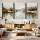 Neutral Abstract Lake Landscape Wall Art Canvas Print by MyGreatCanvas | Canvas Wall Art Prints | Photo Prints & Wall Decor
