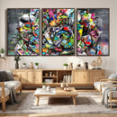 Abstract Graffiti Collage Street Art Wall Art Canvas Print by MyGreatCanvas | Canvas Wall Art Prints | Photo Prints & Wall Decor