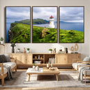 Coastal Lighthouse Wall Art Canvas Print, Cliffside Ocean by MyGreatCanvas | Canvas Wall Art Prints | Photo Prints & Wall Decor