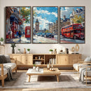London City Street Wall Art Canvas Print, Big Ben & Red Bus by MyGreatCanvas | Canvas Wall Art Prints | Photo Prints & Wall Decor
