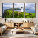 Cliffside Lighthouse Wall Art Canvas Print – Coastal by MyGreatCanvas | Canvas Wall Art Prints | Photo Prints & Wall Decor