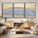 Seagulls Over Ocean Wall Art Canvas Print – Coastal Beach by MyGreatCanvas | Canvas Wall Art Prints | Photo Prints & Wall Decor