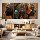 Abstract Afro American Women Wall Art Canvas Print by MyGreatCanvas | Canvas Wall Art Prints | Photo Prints & Wall Decor