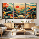Yayoi Kusama Boho Mountain Landscape Large Wall Art, by MyGreatCanvas | Canvas Wall Art Prints | Photo Prints & Wall Decor