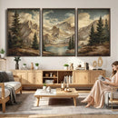 Drip Style Forest Lake Gold Art — Abstract Expressionist by MyGreatCanvas | Canvas Wall Art Prints | Photo Prints & Wall Decor