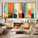 Abstract Geometric Wall Art Canvas Print, Mid Century Modern by MyGreatCanvas | Canvas Wall Art Prints | Photo Prints & Wall Decor