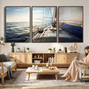 Sailboat Wall Art Canvas Print, Ocean Sunset Sailing Framed by MyGreatCanvas | Canvas Wall Art Prints | Photo Prints & Wall Decor