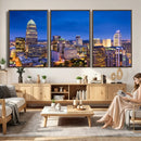 Charlotte Skyline Canvas Wall Art Print – North Carolina Cityscape Photography Print by MyGreatCanvas | Canvas Wall Art Prints | Photo Prints & Wall Decor