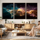 World Map and Global Flight Routes Map Canvas Wall Art, Worldwide Aviation Network Print, International Air Travel Wall Decor by MyGreatCanvas | Canvas Wall Art Prints | Photo Prints & Wall Decor