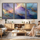 Colorful Abstract Canvas Wall Art Print, Vibrant Popup Color Art Print