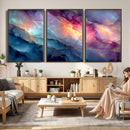 Colorful Abstract Canvas Wall Art Print, Vibrant Popup Color Art Print