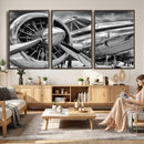 Vintage Antique Airplane Wall Art Canvas Print