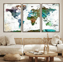 Modern Watercolor World Map Canvas Wall Art – Framed by MyGreatCanvas | Canvas Wall Art Prints | Photo Prints & Wall Decor