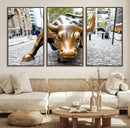 Charging Bull Wall Art Canvas Print