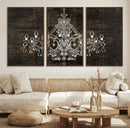 Rustic Chandelier Canvas Print by MyGreatCanvas | Canvas Wall Art Prints | Photo Prints & Wall Decor