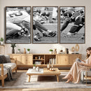 American Football Player Wall Art Canvas Print