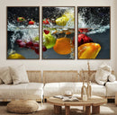 Kithen Vegetables World Wall Art Canvas Print