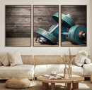 Dambell and Sport Wall Art Canvas Print by MyGreatCanvas | Canvas Wall Art Prints | Photo Prints & Wall Decor