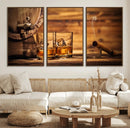 Rustic Whiskey and Barrel Canvas Print by MyGreatCanvas | Canvas Wall Art Prints | Photo Prints & Wall Decor