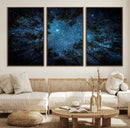 Forest and Stars Wall Art Canvas Print by MyGreatCanvas | Canvas Wall Art Prints | Photo Prints & Wall Decor