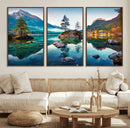 Crystal Clear Lake Wall Art | Mountains Wall Art Canvas | 3 by MyGreatCanvas | Canvas Wall Art Prints | Photo Prints & Wall Decor
