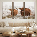 Longhorn Cattle Wall Art Canvas Print, Framed Farmhouse by MyGreatCanvas | Canvas Wall Art Prints | Photo Prints & Wall Decor