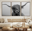 Texas Cow Wall Art Canvas, Texas Longhorn Cattle Canvas by MyGreatCanvas | Canvas Wall Art Prints | Photo Prints & Wall Decor