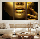 Gold and Women Wall Art Canvas Print by MyGreatCanvas | Canvas Wall Art Prints | Photo Prints & Wall Decor