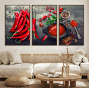 Red Pepper Kitchen and Restaurant Wall Wall Art, Red Pepper by MyGreatCanvas | Canvas Wall Art Prints | Photo Prints & Wall Decor