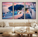 Greece Santorini Wall Art Landscape Canvas Print