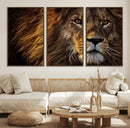 Mighty Lion Wall Art Canvas Print – Majestic Animal Portrait