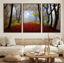 Foggy Forest Wall Art Landscape Canvas Print