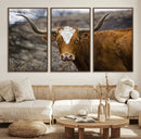 Framed Big Cow Animal Wall Art Canvas Print by MyGreatCanvas | Canvas Wall Art Prints | Photo Prints & Wall Decor