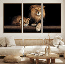 Lion Canvas Wall Art – Majestic Animal Print Artwork for by MyGreatCanvas | Canvas Wall Art Prints | Photo Prints & Wall Decor