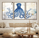 Octopus Canvas Wall Art | Coastal Marine Life Artwork for by MyGreatCanvas | Canvas Wall Art Prints | Photo Prints & Wall Decor