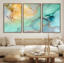 Green Marble Fluid Effect Wall Art Abstract Canvas Wall Art by MyGreatCanvas | Canvas Wall Art Prints | Photo Prints & Wall Decor